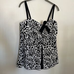 A Shore Fit Tankini Top 18W EUC